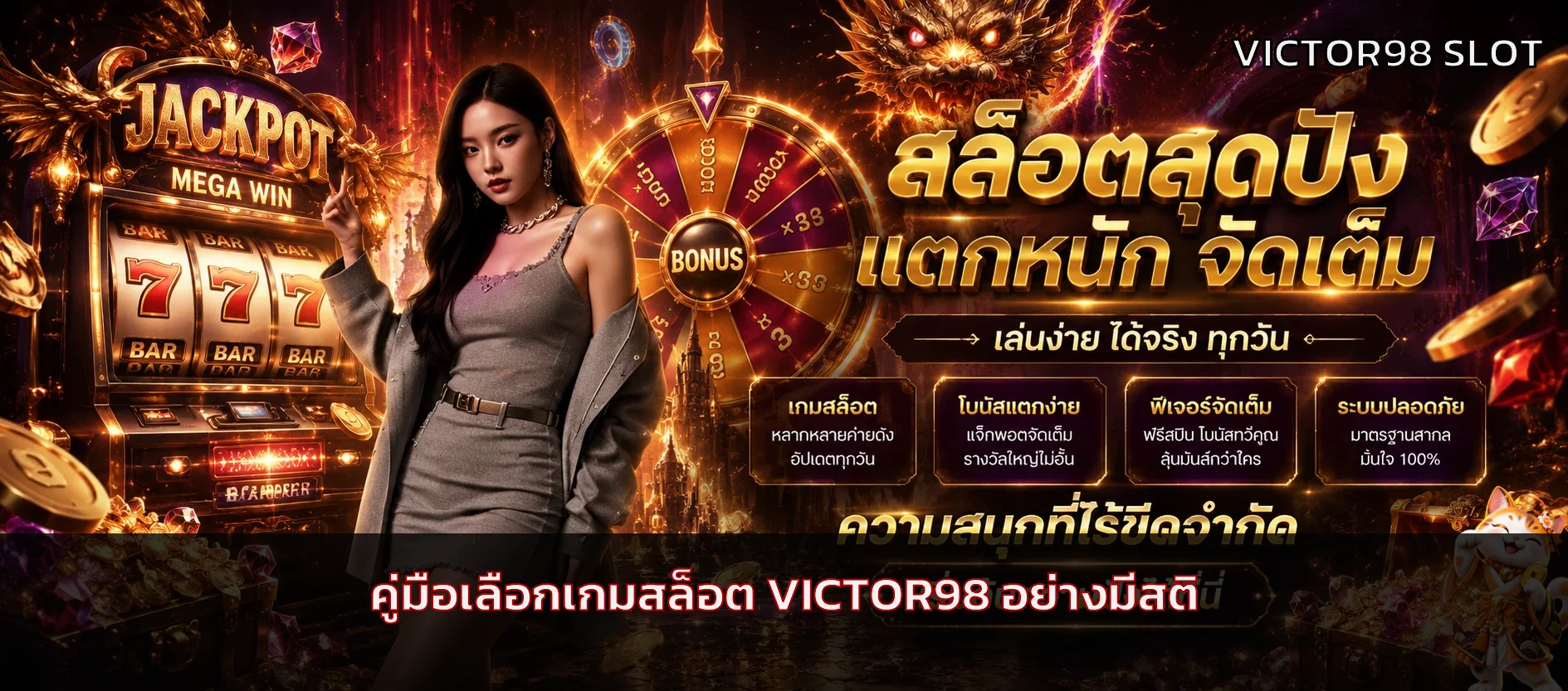 VICTOR98 วิธีเลือกเกมสล็อตจากค่า RTP